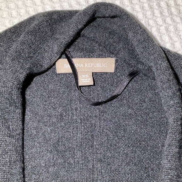 Banana Republic Women’s Open Cardigan Sweater w/ Side Zips. Grey. XS - Picture 4 of 16